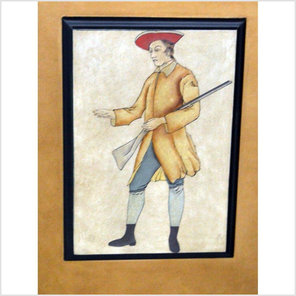 4-Panel Screen with Individual Frames of Men from Different Nations-9. Asian &amp; Chinese Furniture, Art, Antiques, Vintage Home Décor for sale at FEA Home