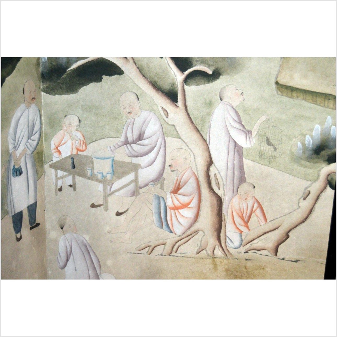 4-Panel Shan Shui Inspired Screen-10. Asian &amp; Chinese Furniture, Art, Antiques, Vintage Home Décor for sale at FEA Home
