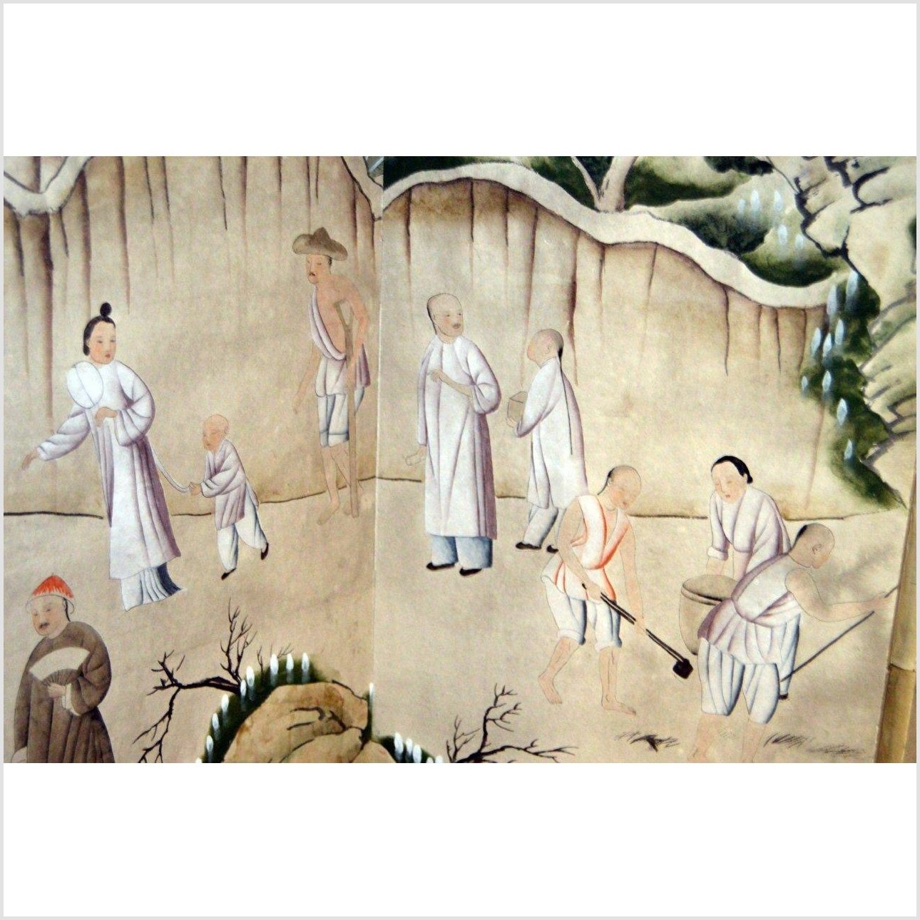 4-Panel Shan Shui Inspired Screen-YN2865-11. Asian & Chinese Furniture, Art, Antiques, Vintage Home Décor for sale at FEA Home