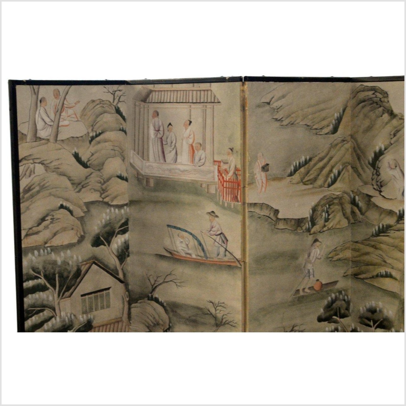 4-Panel Shan Shui Inspired Screen-2. Asian & Chinese Furniture, Art, Antiques, Vintage Home Décor for sale at FEA Home