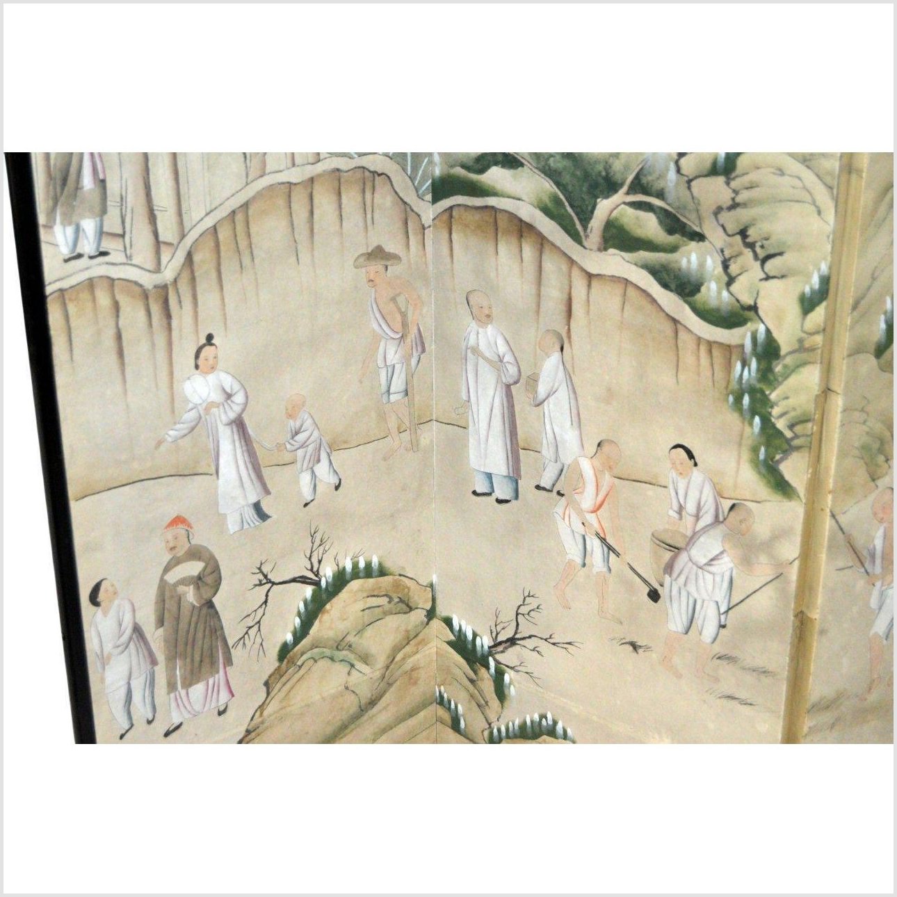 4-Panel Shan Shui Inspired Screen-YN2865-6. Asian & Chinese Furniture, Art, Antiques, Vintage Home Décor for sale at FEA Home