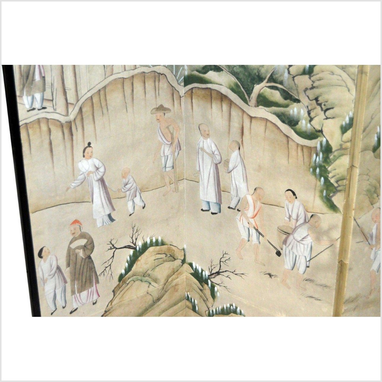 4-Panel Shan Shui Inspired Screen-6. Asian &amp; Chinese Furniture, Art, Antiques, Vintage Home Décor for sale at FEA Home