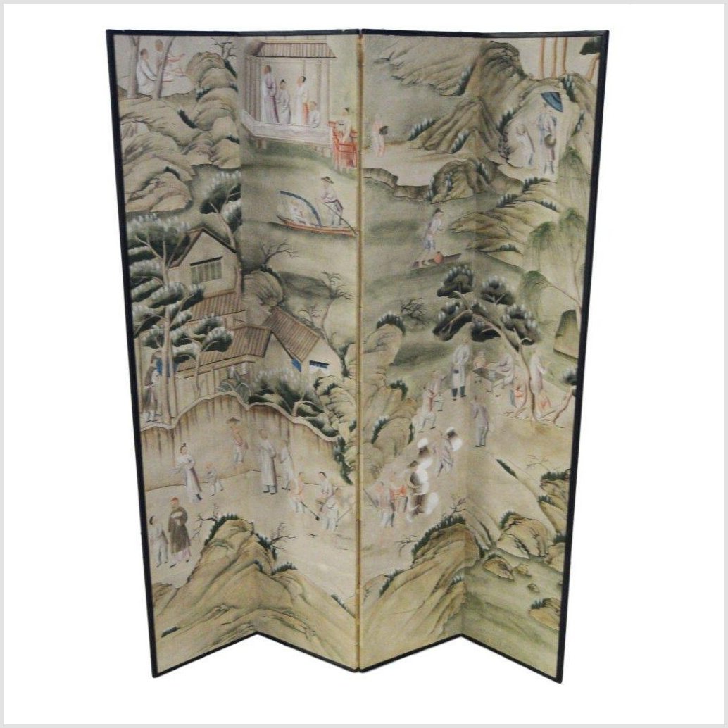 4-Panel Shan Shui Inspired Screen-1. Asian & Chinese Furniture, Art, Antiques, Vintage Home Décor for sale at FEA Home