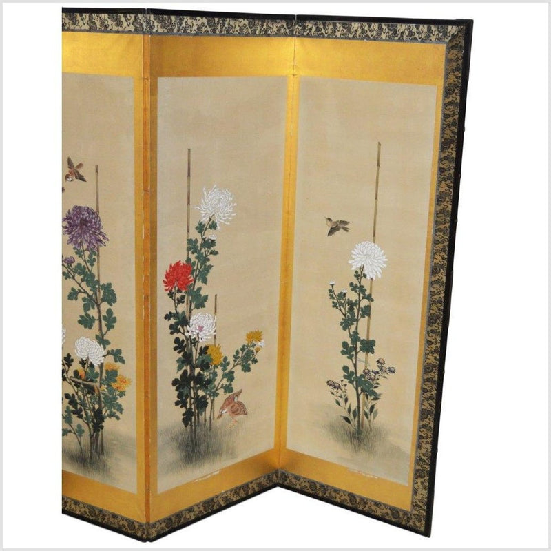 6-Panel Japanese Style Screen Painted with Cherry Blossom Design-YN2866-2. Asian & Chinese Furniture, Art, Antiques, Vintage Home Décor for sale at FEA Home