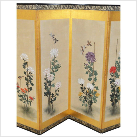 6-Panel Japanese Style Screen Painted with Cherry Blossom Design-YN2866-3. Asian & Chinese Furniture, Art, Antiques, Vintage Home Décor for sale at FEA Home