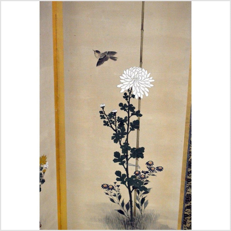 6-Panel Japanese Style Screen Painted with Cherry Blossom Design-YN2866-5. Asian & Chinese Furniture, Art, Antiques, Vintage Home Décor for sale at FEA Home