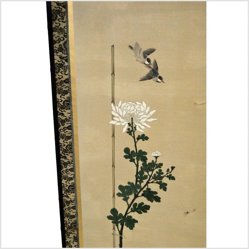6-Panel Japanese Style Screen Painted with Cherry Blossom Design-YN2866-9. Asian & Chinese Furniture, Art, Antiques, Vintage Home Décor for sale at FEA Home