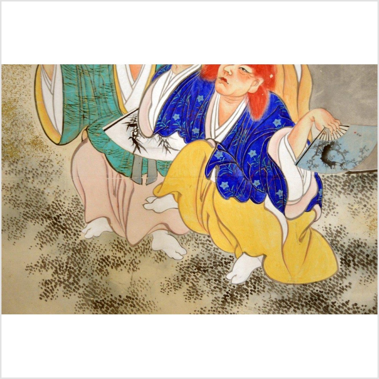 2-Panel Screen Showing Fictional Characters-8. Asian &amp; Chinese Furniture, Art, Antiques, Vintage Home Décor for sale at FEA Home