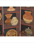 4-Panel Screen with Pottery and Plates Design-5. Asian & Chinese Furniture, Art, Antiques, Vintage Home Décor for sale at FEA Home