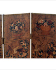 6-Panel Screen with Flowers, Birds and Roosters-13. Asian & Chinese Furniture, Art, Antiques, Vintage Home Décor for sale at FEA Home