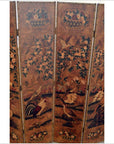 6-Panel Screen with Flowers, Birds and Roosters-3. Asian & Chinese Furniture, Art, Antiques, Vintage Home Décor for sale at FEA Home