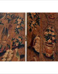 6-Panel Screen with Flowers, Birds and Roosters-5. Asian & Chinese Furniture, Art, Antiques, Vintage Home Décor for sale at FEA Home
