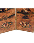 6-Panel Screen with Flowers, Birds and Roosters-6. Asian & Chinese Furniture, Art, Antiques, Vintage Home Décor for sale at FEA Home