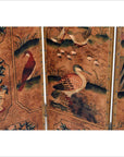 6-Panel Screen with Flowers, Birds and Roosters-10. Asian & Chinese Furniture, Art, Antiques, Vintage Home Décor for sale at FEA Home