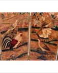 6-Panel Screen with Flowers, Birds and Roosters-11. Asian & Chinese Furniture, Art, Antiques, Vintage Home Décor for sale at FEA Home