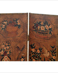 6-Panel Screen with Flowers, Birds and Roosters-4. Asian & Chinese Furniture, Art, Antiques, Vintage Home Décor for sale at FEA Home