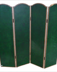 4-Panel Scalloped Style Screen with Distressed Gold Tone and Rivets-7. Asian & Chinese Furniture, Art, Antiques, Vintage Home Décor for sale at FEA Home