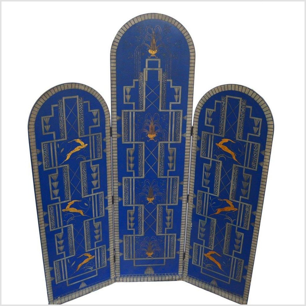 3-Panel Arch Type Multi-Level Screen-1. Asian & Chinese Furniture, Art, Antiques, Vintage Home Décor for sale at FEA Home