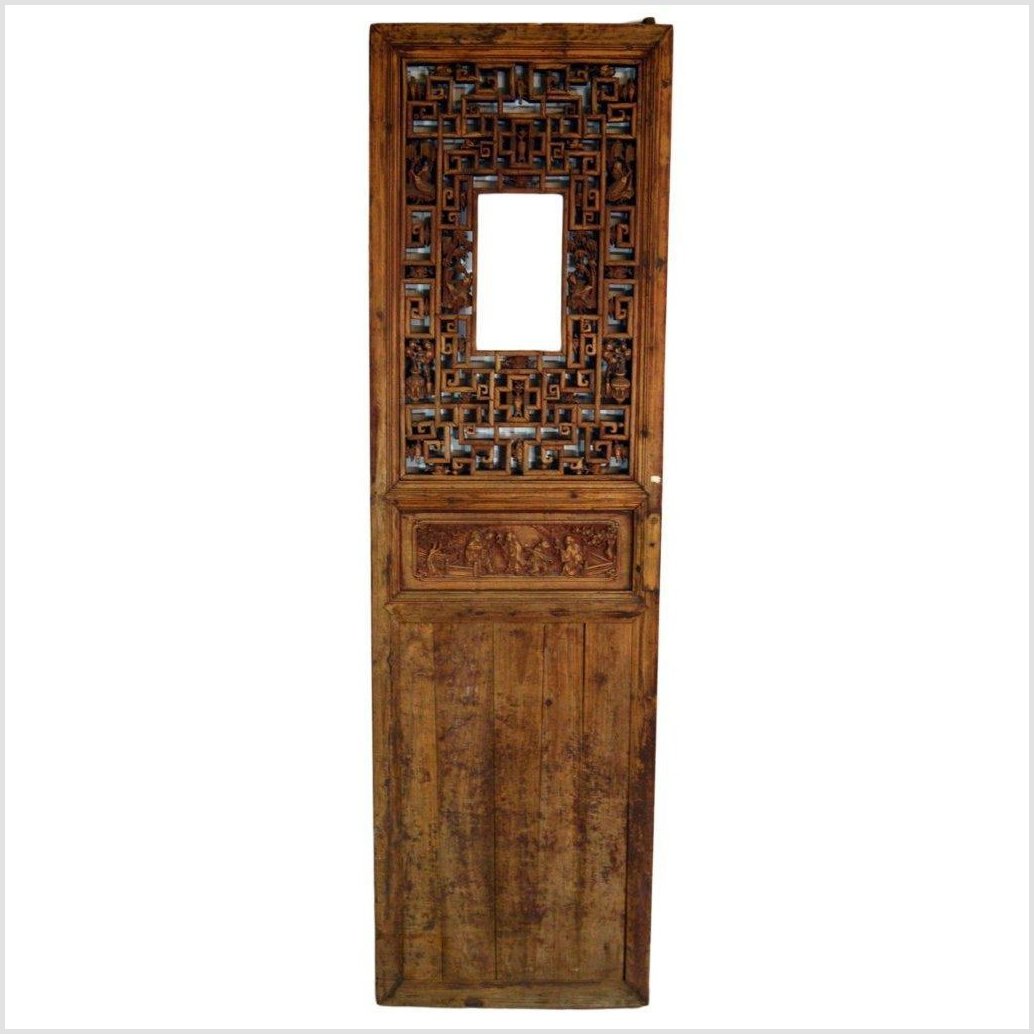 Single Panel Carved Wooden Screen- Asian Antiques, Vintage Home Decor & Chinese Furniture - FEA Home