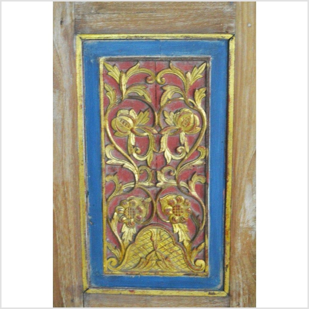 6-Panel Carved Wooden Screen with Indian Calligraphic Inscriptions-18. Asian &amp; Chinese Furniture, Art, Antiques, Vintage Home Décor for sale at FEA Home