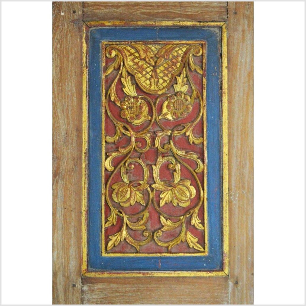 6-Panel Carved Wooden Screen with Indian Calligraphic Inscriptions-7. Asian &amp; Chinese Furniture, Art, Antiques, Vintage Home Décor for sale at FEA Home