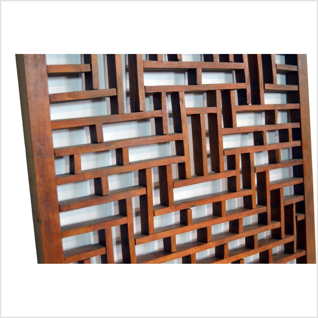 Wooden Wall Panel with Fretwork-4. Asian &amp; Chinese Furniture, Art, Antiques, Vintage Home Décor for sale at FEA Home