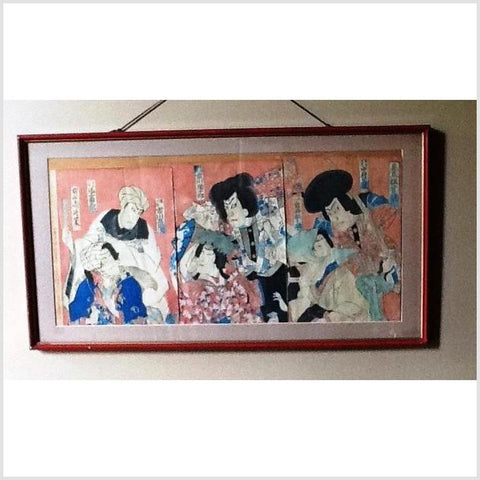 Series of Framed Japanese Prints- Asian Antiques, Vintage Home Decor & Chinese Furniture - FEA Home