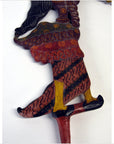 Set of 3 Wooden Wayang Kulit Indonesian Shadow Puppets-17. Asian & Chinese Furniture, Art, Antiques, Vintage Home Décor for sale at FEA Home