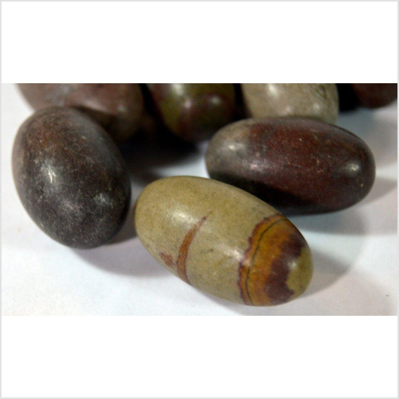 Shiva Lingam Small Fertility Stones-3. Asian &amp; Chinese Furniture, Art, Antiques, Vintage Home Décor for sale at FEA Home