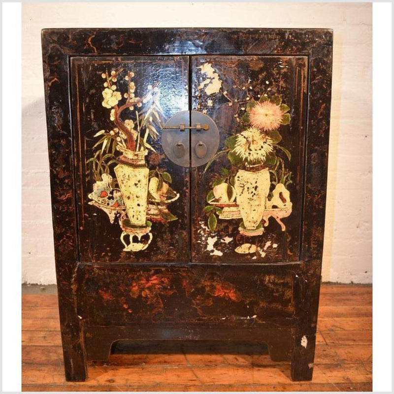 Side Cabinet with Original Decoration- Asian Antiques, Vintage Home Decor & Chinese Furniture - FEA Home