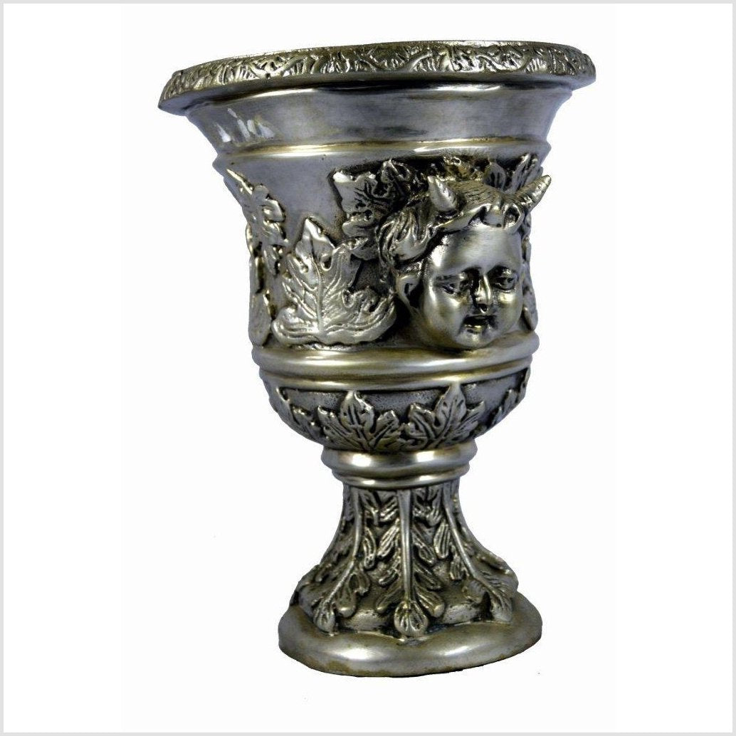 Silver Plate Urn-1. Asian & Chinese Furniture, Art, Antiques, Vintage Home Décor for sale at FEA Home
