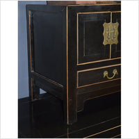 Small Black Lacquer Kang Cabinet