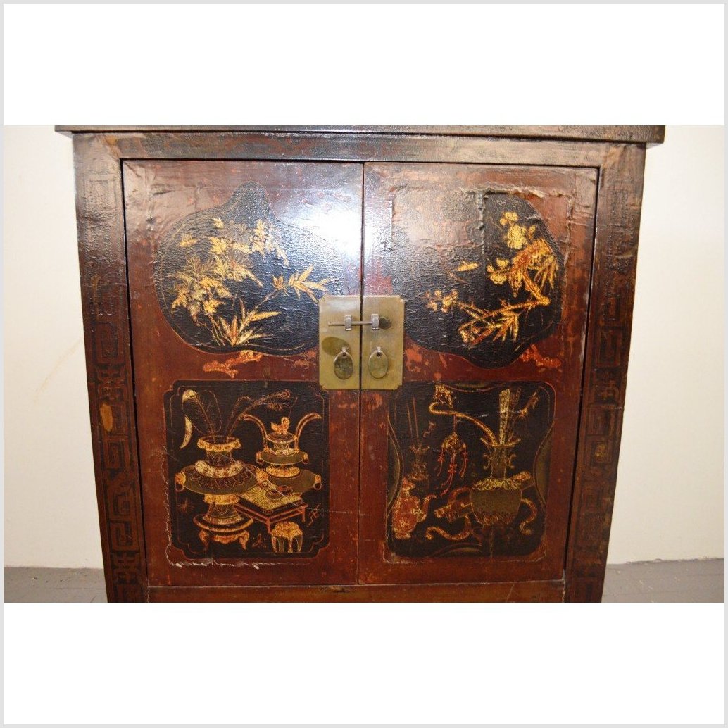 Small Hand Painted Cabinet-3. Asian &amp; Chinese Furniture, Art, Antiques, Vintage Home Décor for sale at FEA Home