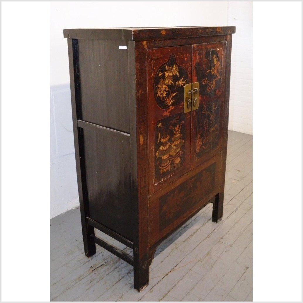 Small Hand Painted Cabinet-7. Asian &amp; Chinese Furniture, Art, Antiques, Vintage Home Décor for sale at FEA Home
