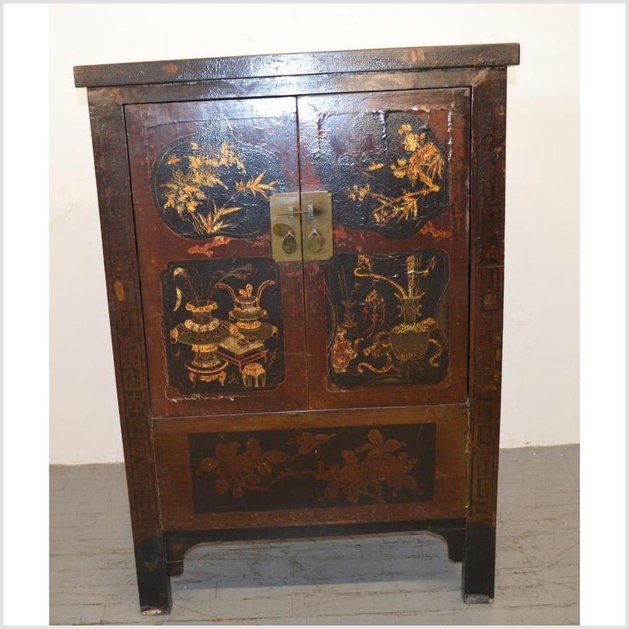 Small Hand Painted Cabinet-8. Asian &amp; Chinese Furniture, Art, Antiques, Vintage Home Décor for sale at FEA Home