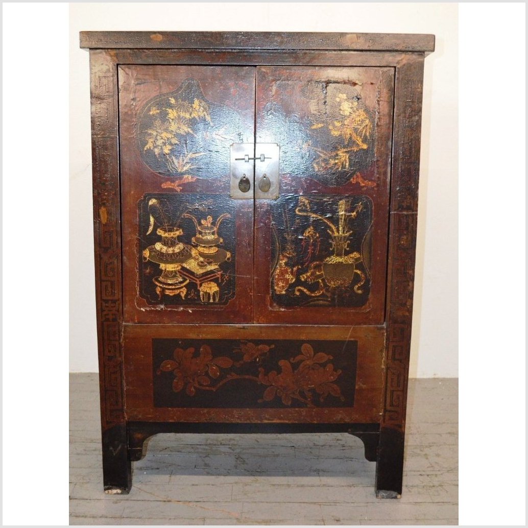 Small Hand Painted Cabinet-1. Asian & Chinese Furniture, Art, Antiques, Vintage Home Décor for sale at FEA Home