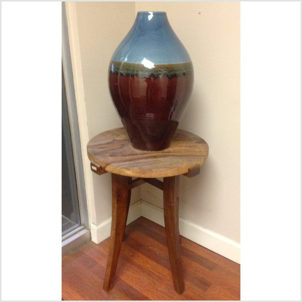 Small Round Mango Wood Table-2. Asian & Chinese Furniture, Art, Antiques, Vintage Home Décor for sale at FEA Home