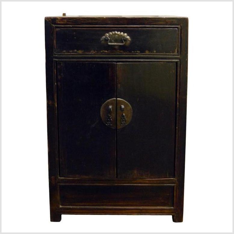Antique Carved Side Cabinet-1. Asian & Chinese Furniture, Art, Antiques, Vintage Home Décor for sale at FEA Home
