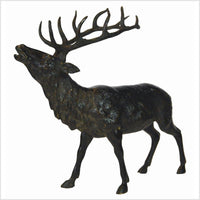 Standing Buck Bronze Sculpture- Asian Antiques, Vintage Home Decor & Chinese Furniture - FEA Home