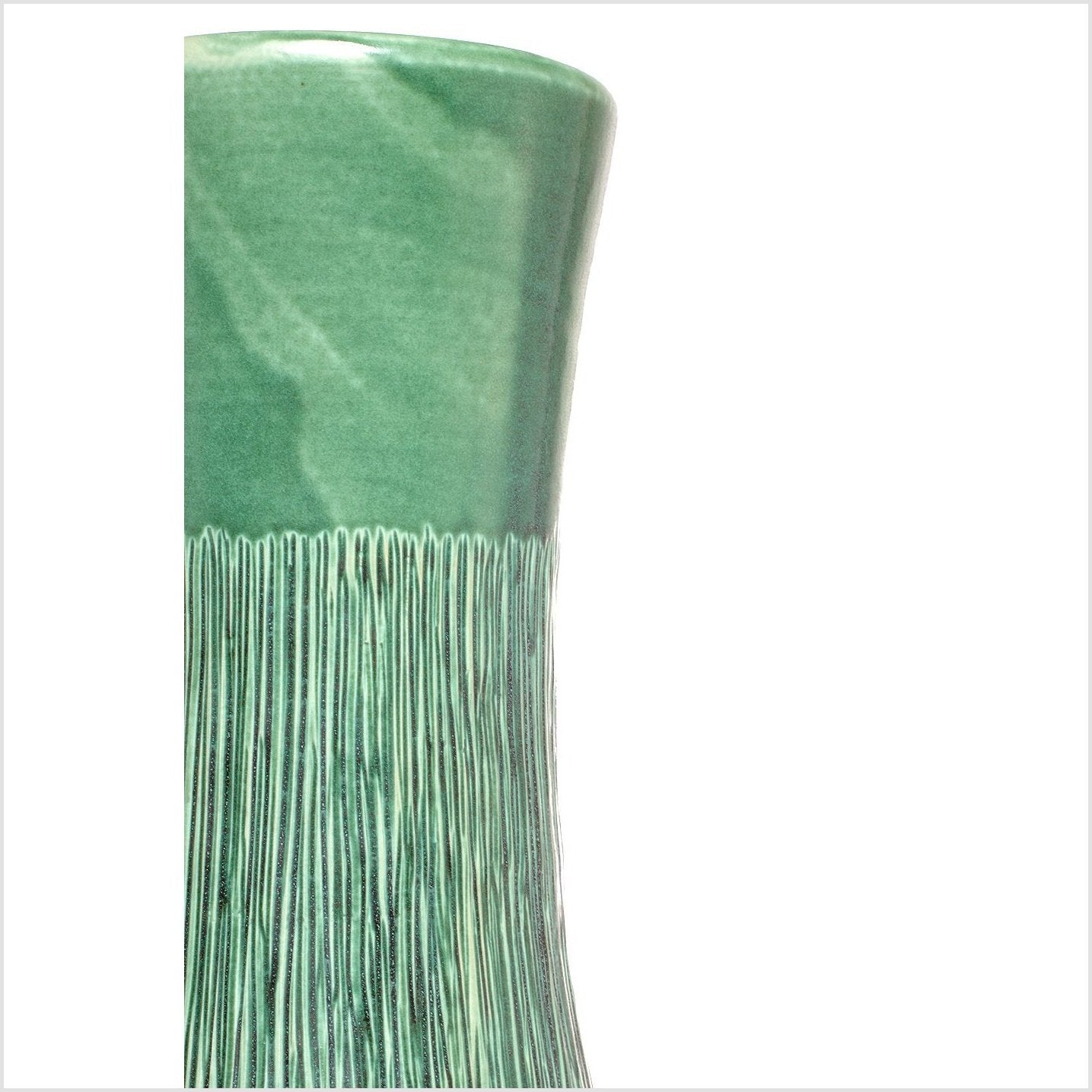 Thai Tall Green Vase-2. Asian & Chinese Furniture, Art, Antiques, Vintage Home Décor for sale at FEA Home