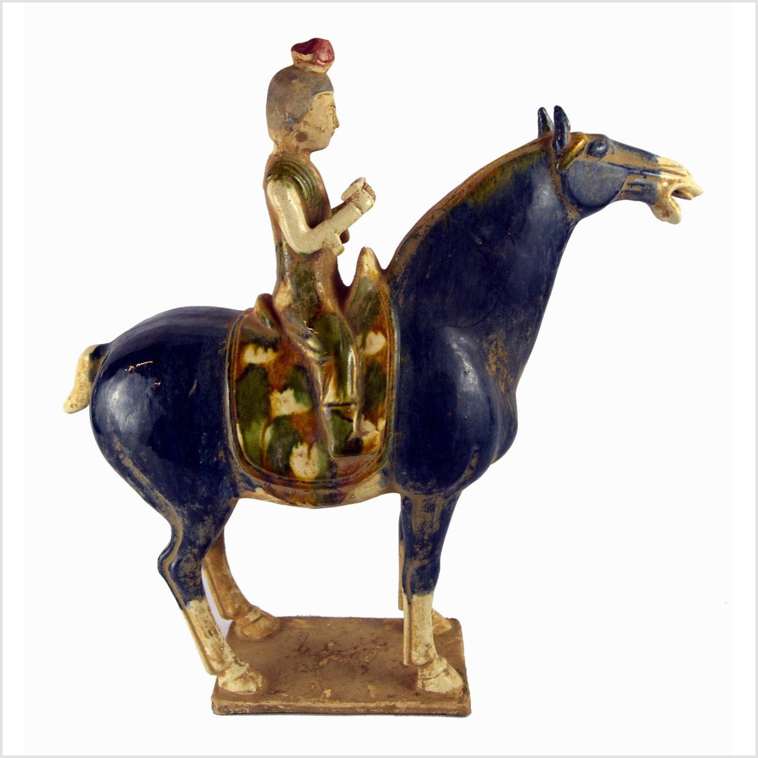 Terracotta Horse with Rider-1. Asian & Chinese Furniture, Art, Antiques, Vintage Home Décor for sale at FEA Home