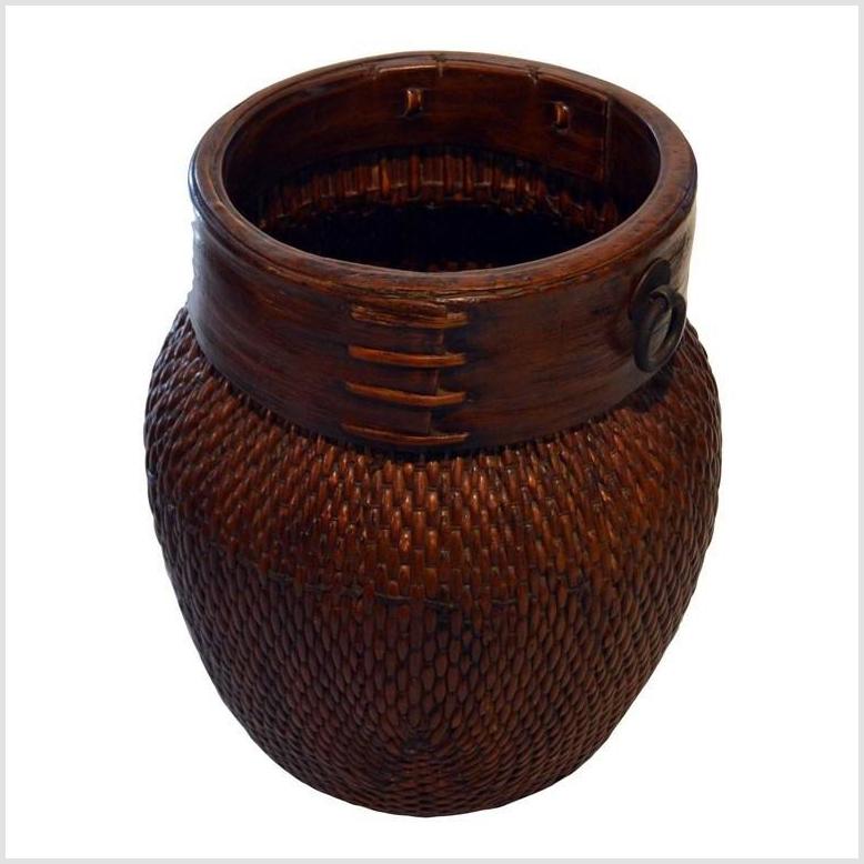 Thai Grain Basket-5. Asian &amp; Chinese Furniture, Art, Antiques, Vintage Home Décor for sale at FEA Home