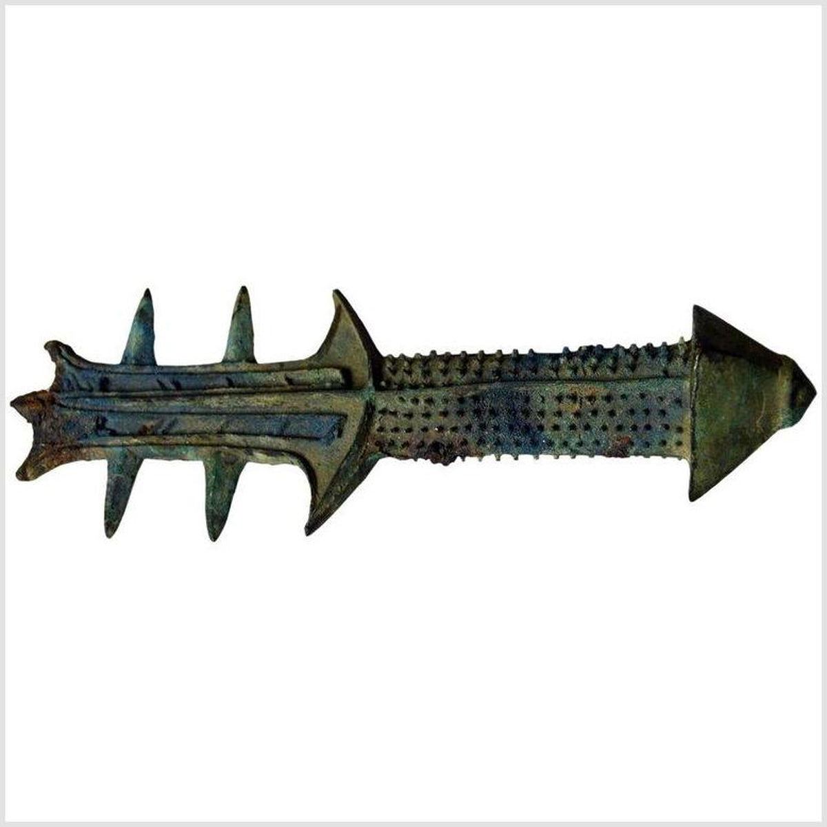 Unusual Antique Bronze Sword Grip-1. Asian & Chinese Furniture, Art, Antiques, Vintage Home Décor for sale at FEA Home