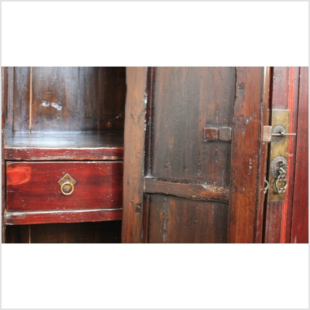 Very Large Original Finish Four Door Cabinet-2. Asian & Chinese Furniture, Art, Antiques, Vintage Home Décor for sale at FEA Home