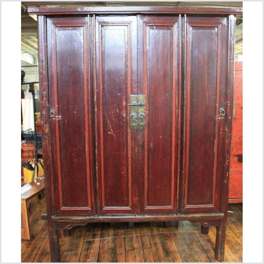 Very Large Original Finish Four Door Cabinet-1. Asian & Chinese Furniture, Art, Antiques, Vintage Home Décor for sale at FEA Home