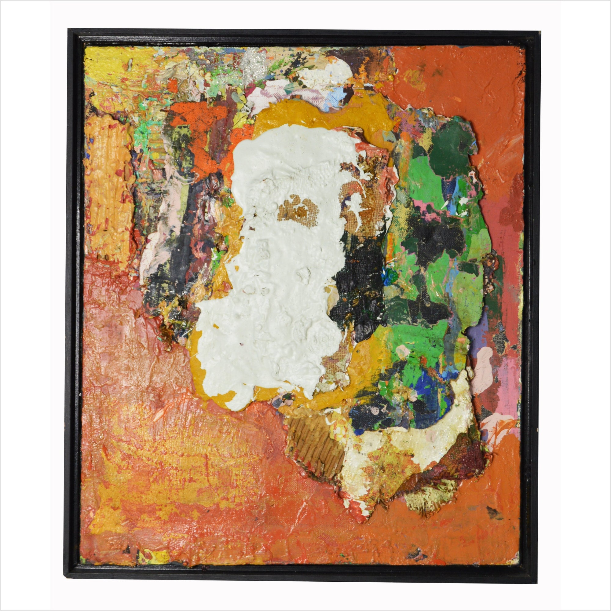 Vintage Abstract Oil Painting-7. Asian &amp; Chinese Furniture, Art, Antiques, Vintage Home Décor for sale at FEA Home
