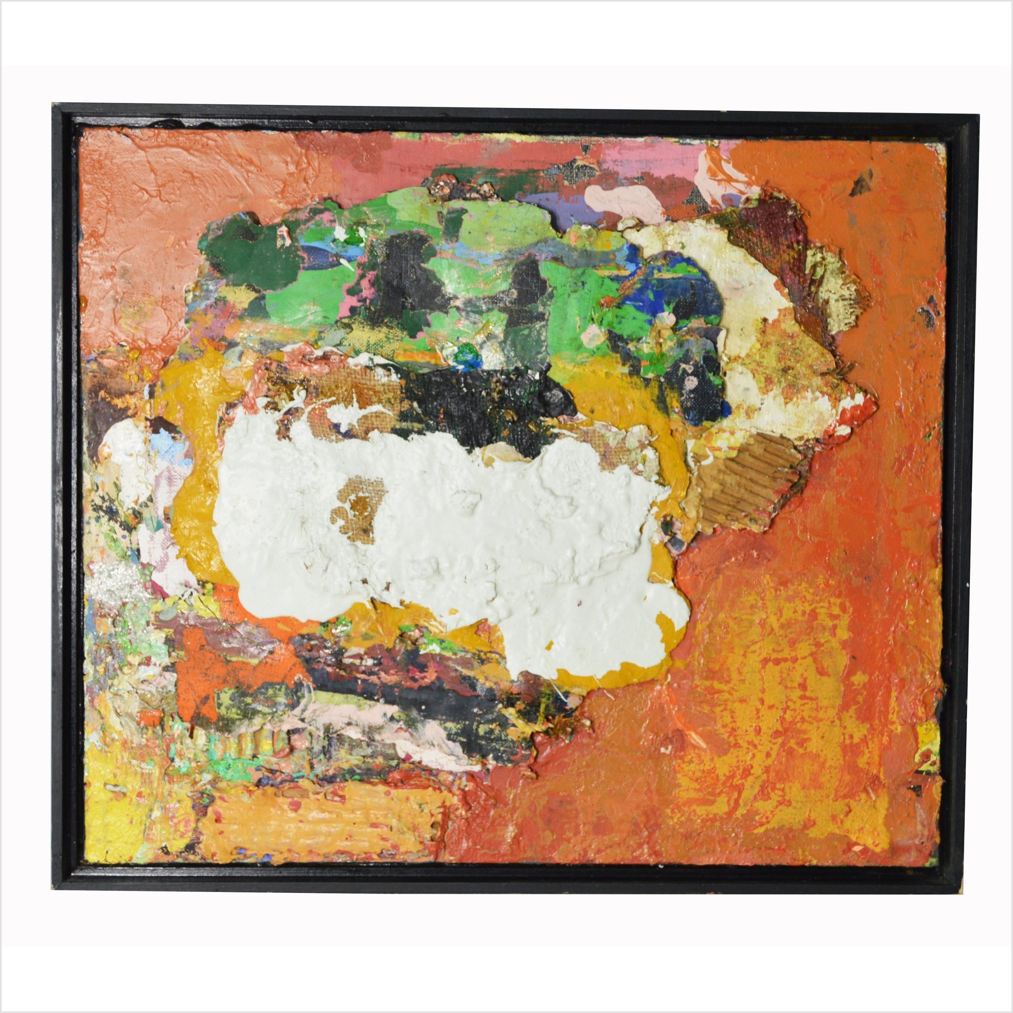 Vintage Abstract Oil Painting-1. Asian & Chinese Furniture, Art, Antiques, Vintage Home Décor for sale at FEA Home