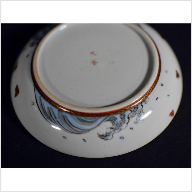 Vintage Asian Hand Painted Porcelain Plate-6. Asian &amp; Chinese Furniture, Art, Antiques, Vintage Home Décor for sale at FEA Home