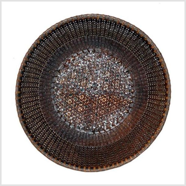 Vintage Handmade Rattan Basket-5. Asian &amp; Chinese Furniture, Art, Antiques, Vintage Home Décor for sale at FEA Home