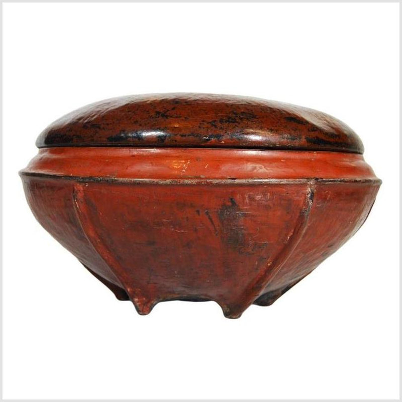 Vintage Asian Wooden Bowl 